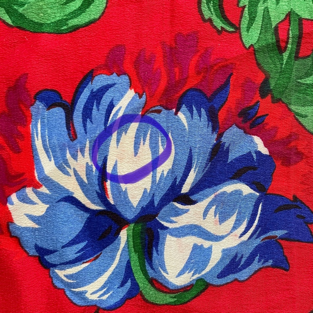 Vintage Liz Claiborne Multicolor Floral Silk Scarf - Picture 8 of 11